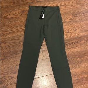 Olive green business pants.